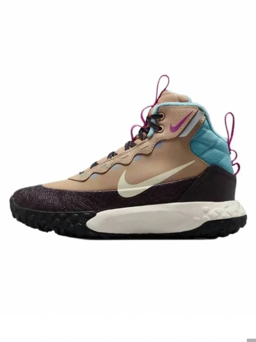 Nike Terrascout Sneaker Boots Hemp Turquoise Burgundy Kids 11C Gorpcore